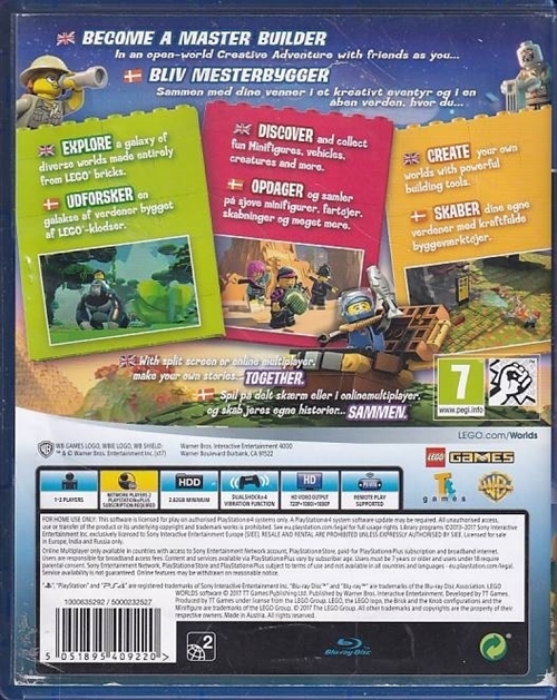 LEGO Worlds - PS4 (B Grade) (Genbrug)